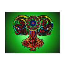 Peacock Display Postcard