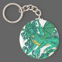 Peacock Dragon keychains