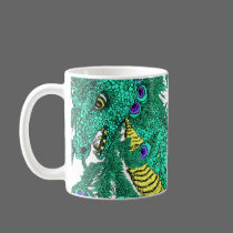 Peacock Dragon mugs