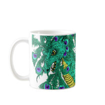 Peacock Dragon Mugs