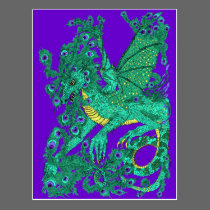 Peacock Dragon postcards
