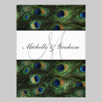 Peacock Elegant Wedding invitation invitations
