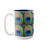 Peacock Eyes Tiled Mug Peacock Eyes Tiled Mug