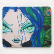 Peacock Faery Mousepad mousepads