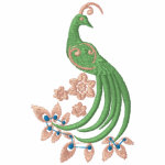 Peacock Fantasy Embroidered Hoodie Peacock Fantasy Embroidered Hoodie