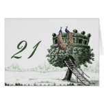 Peacock Fantasy Tree - wedding cards