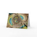 Peacock Feather Abstract #3 Note Card by CarolsCamera Peacock Feather Abstract #3 Note Card