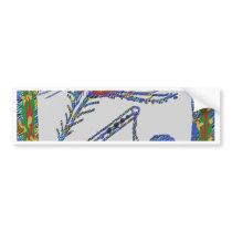 Peacock Feather and Flute - Hare Krishna bumper stickers