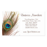 Peacock Feather Business Cards