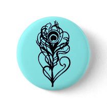 Peacock Feather buttons by JuJuGarden Peacock Feather buttons