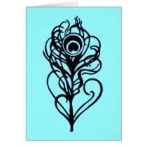 Peacock Feather cards by JuJuGarden Peacock Feather cards