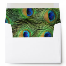 Peacock feather Custom Envelope