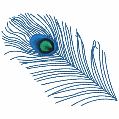 Peacock Feather Embroidered Shirt by mothersdaytshirts