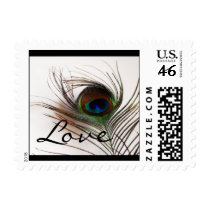 Peacock Feather Glamor Postage
