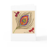 Peacock Feather Greeting Cards