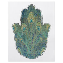 Peacock Feather Hamsa Flyer