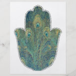 Peacock Feather Hamsa Flyer