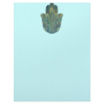 Peacock Feather Hamsa Customized Letterhead