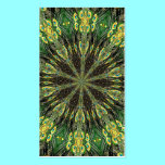 Peacock Feather Kaleidoscope 2 business cards
