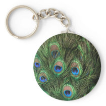 Peacock Feather Keychain