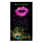 Peacock Feather Makeup Artist Business Card