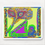 Peacock Feather n Flute of Krishna Mouse Mats