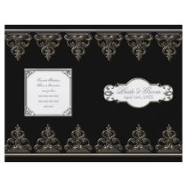Peacock Feather n Swirls -  Formal Wedding Program Personalized Flyer