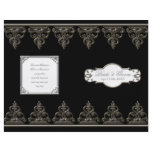 Peacock Feather n Swirls -  Formal Wedding Program flyers