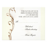 Peacock Feather n Swirls - Wedding Invitation