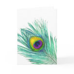 Peacock Feather note cards