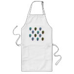 Peacock feather pattern aprons
