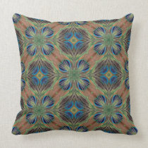 Peacock feather pillows