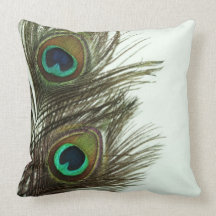 Peacock Feather Pillow
