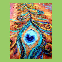 Peacock Feather Poster posters