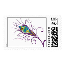 Peacock Feather Quill postage