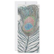 Peacock Feather rack cards