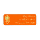 Peacock Feather Return Address Label