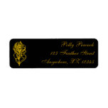 Peacock Feather Return Address Labels