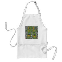 Peacock Feather Show Apron