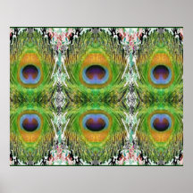 Peacock Feather Show Posters