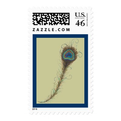 Peacock Feather Stamps