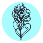 Peacock Feather Stickers