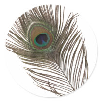 Peacock feather stickers