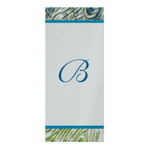 Peacock Feather Swirls Wedding Invitation