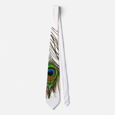peacock feather custom ties