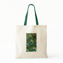 Peacock Feather Tote Bag by ChristyWyoming Peacock Feather Tote Bag