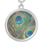 Peacock Feather with Rock Still Life Custom Jewelry