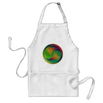 Peacock Feather Yin Yang 3 Aprons