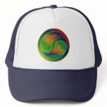 Peacock Feather Yin Yang 3 Hat