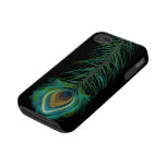 Peacock Feather You Choose Background Color Iphone 4 Tough Covers